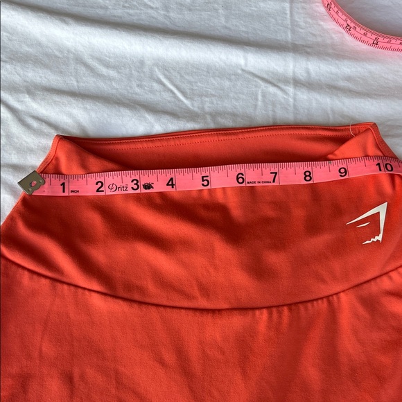 Gymshark Red Athletic Shorts - High-Waist Training Shorts - Picture 4 of 5